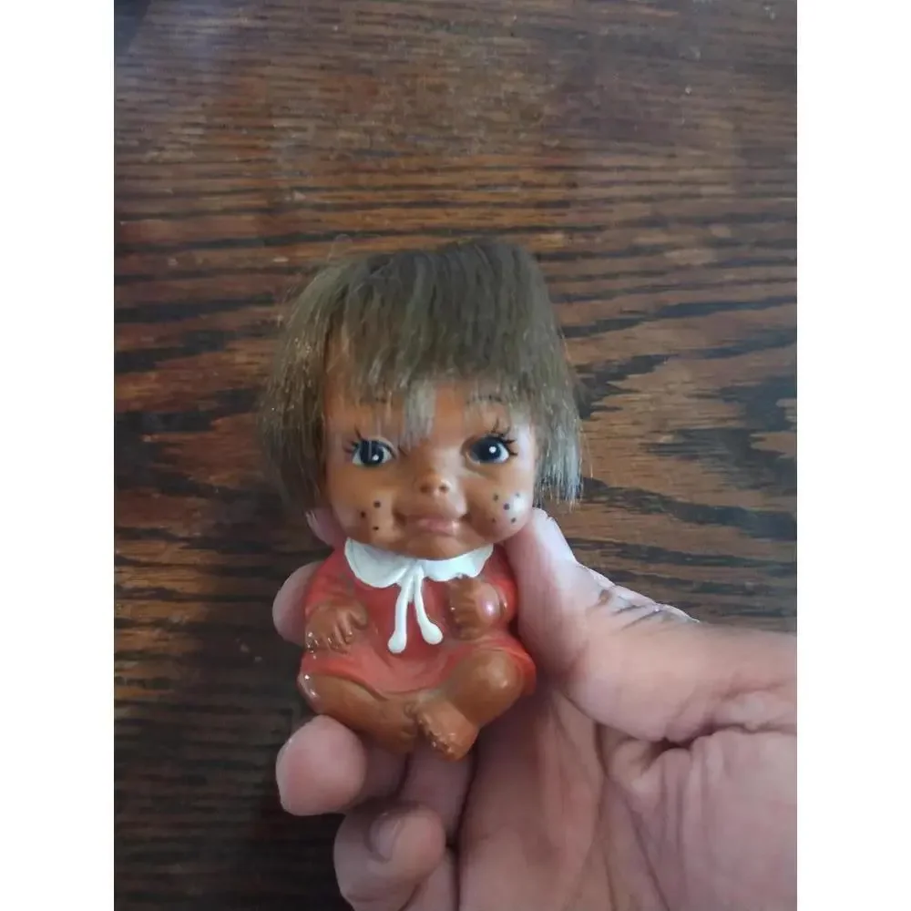 Vintage 1960’s Moody Cuties Rubber Doll Toy - ‎ Made In korea